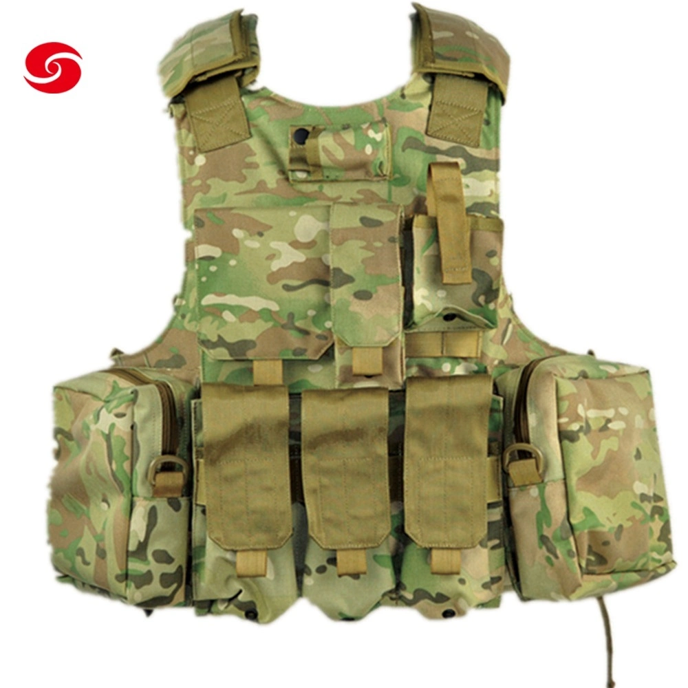 High Quality Camo Tactical Plate Carrier Armor Vest/Military Customized Camouflage Polyester Tactical Plate Carrier Vest