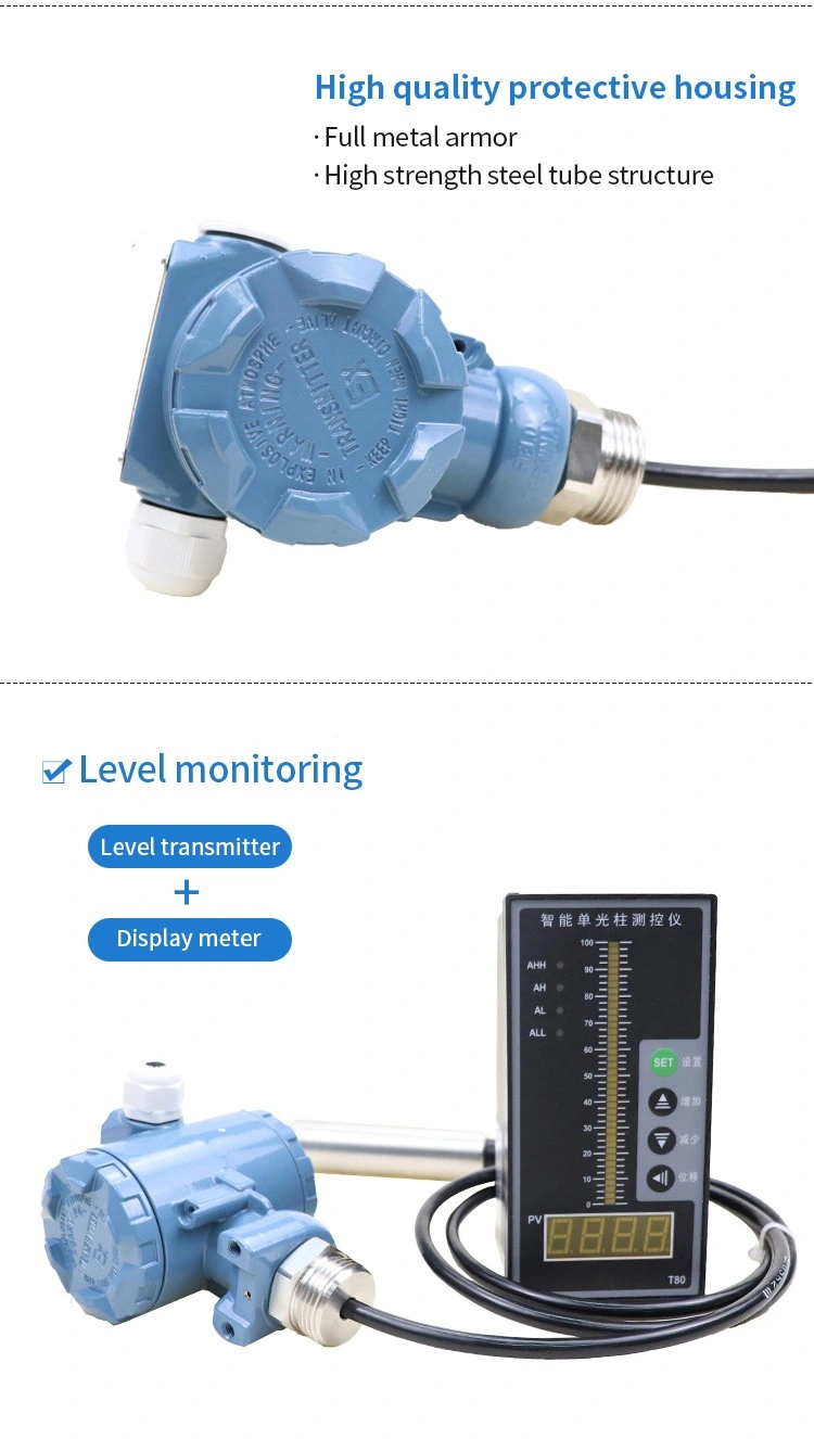 Depth Well Water Level Indicator Hpt604 Depth Measurement Sensor for 100 Meter