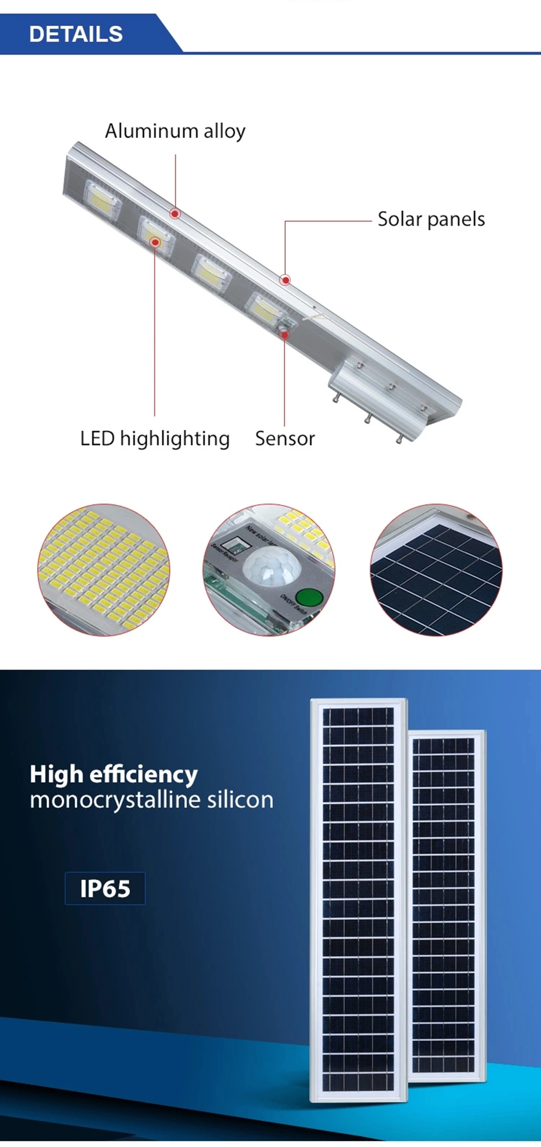 Solar Energy Integration Cobra CCTV Integrated LED Street Lights Integrated