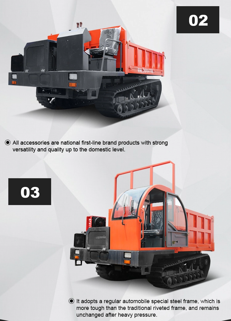 New Tracked Carrier 6 Ton Crawler Carrier Dump for Sale