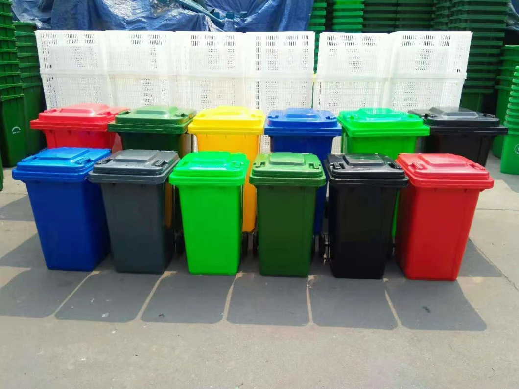 30L 50L Four Wheelies Moved Plastic Trash Bin Garbage Bin Waste Bin for Europe