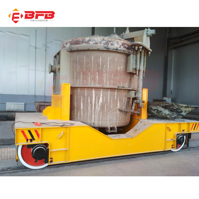 Heavy Load Industry Use Ladle Transfer Cart on Rails for Transfer