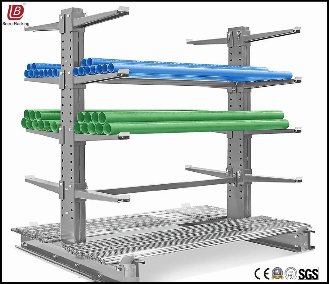 Warehouse Storage Cantilever Shelf Metal Steel Shuttle Rack