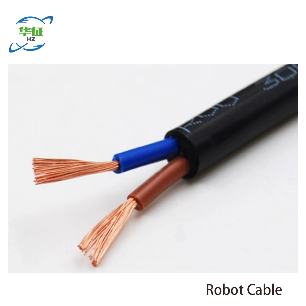 Flexible PUR TPU Spiral Cable Coiled Power Cable for Auto Intelligent Robot Arm