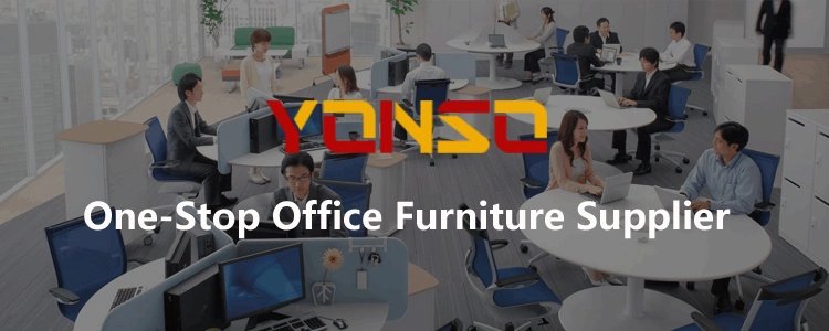 Modern 6 Person Workstation, Knock Down Furniture, Office Workstation for 6 Person