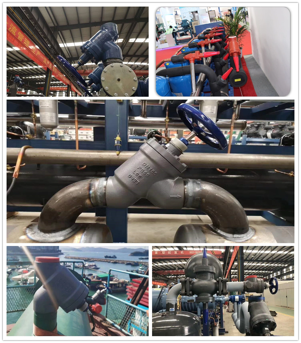 Industrial Refrigeration Cold Storage Connecting Nh3 Refrigeration Double Stop Valve