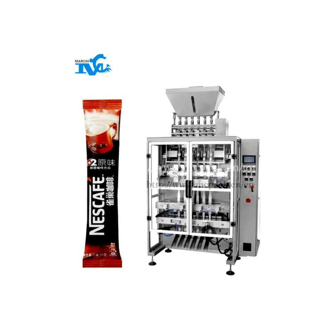 Automatically Multi-Lane Measuring, Feeding, Filling and Bag Forming Packing Machine