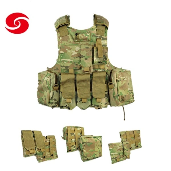 High Quality Camo Tactical Plate Carrier Armor Vest/Military Customized Camouflage Polyester Tactical Plate Carrier Vest