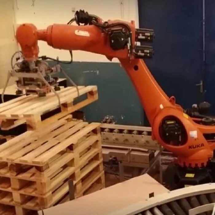 4 Axis Robot Arm Palletizing Robot Palletizer (5-100kg goods stacking)