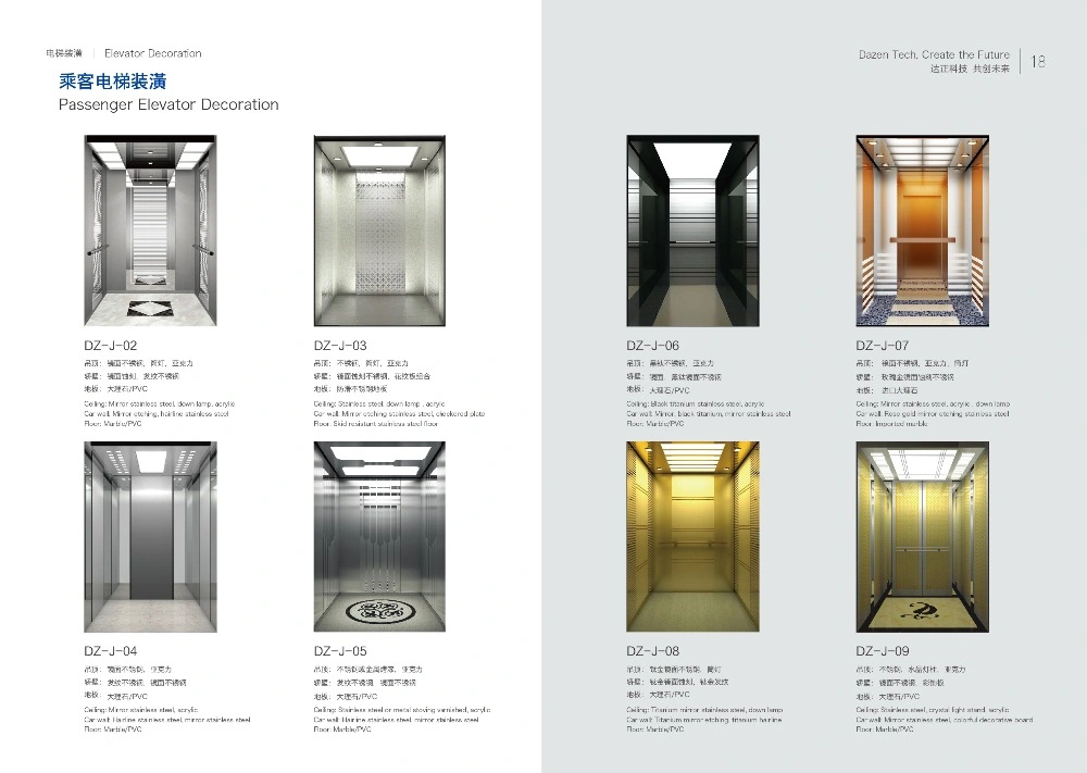 Good Quality 6 Person Passenger Elevator Lift with Good Price