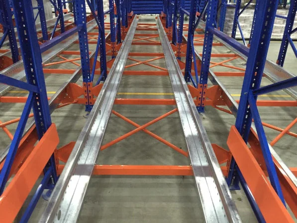 Shuttle Car Operated Pallet Storage Rack for Industrial Warehouse