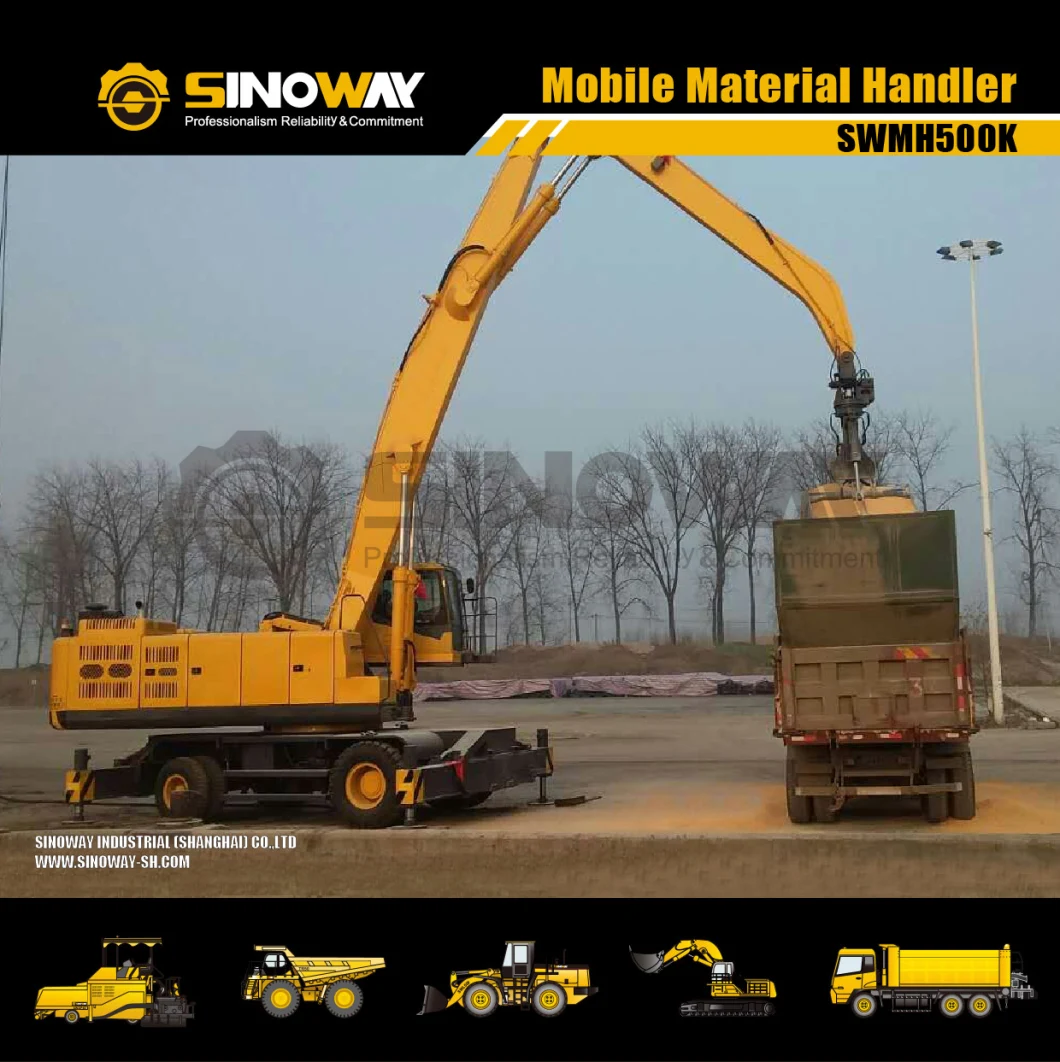 Heavy Duty Mobile Material Handling Equipment 50ton Warehouse Material Handler