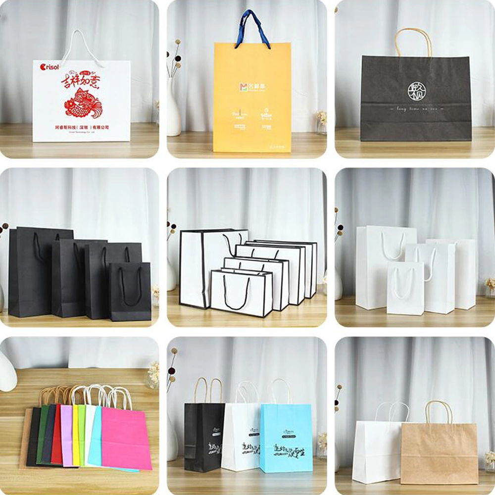 Paper Carrier Bag Carrier Bag/Flat Bottom Kraft Paper Bag