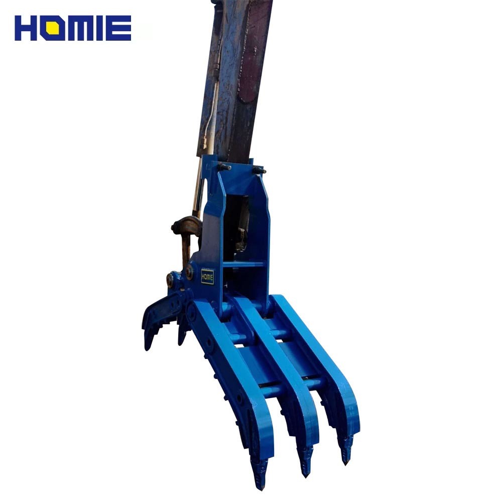 Ce-Approved Mechanical Rock Grab for Excavator Mechanical Log Grapple