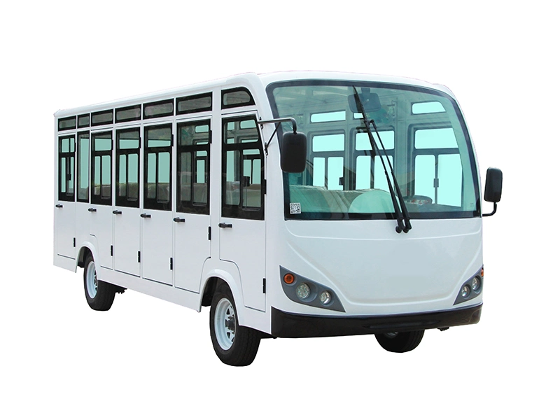 Scenic Area 23 Seater Electric Shuttle Bus Amusement Park Mini Tour Bus with Door