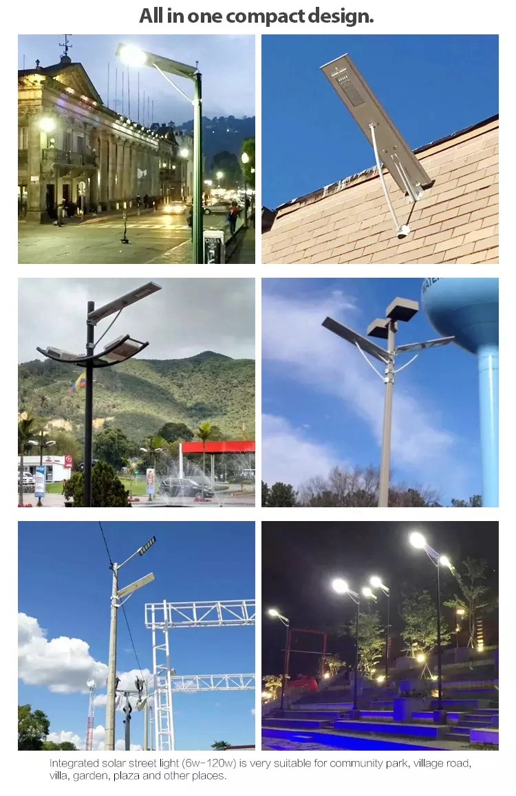 High Power Integrated 80W Ultra Slim Integrated LED All in One Solar Street Light Price