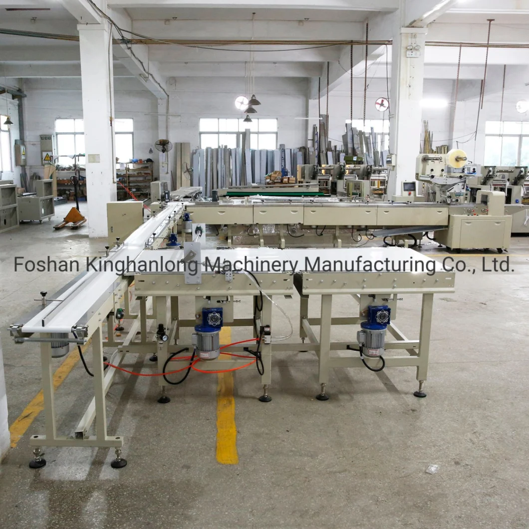 Automatic Feeding Multi-Function Horizontal Flow Packing Machine for Biscuits Cookies Frozen Loaf Bread