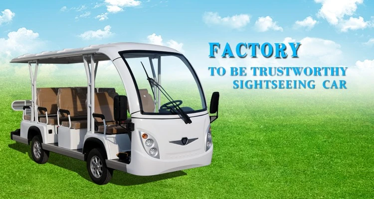 Factory Supply 8 12 14 17 Seater Battery Powered Tourism Shuttle Electric Vehicle