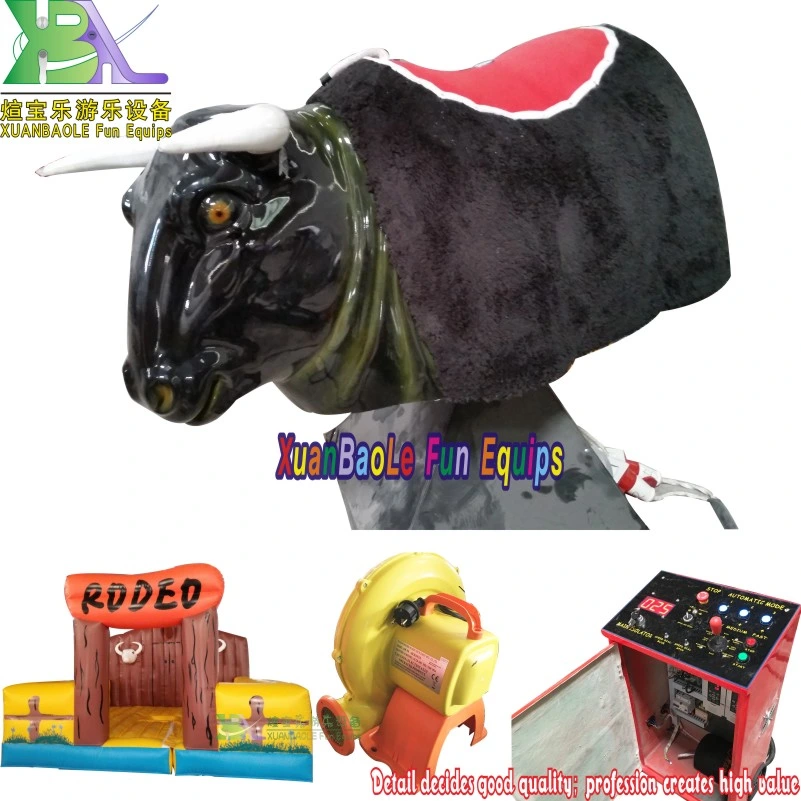 Used Electric Riding Mechanical Bull Wipeout Rodeo Bull Machine, Mechanical with Arena Mattress