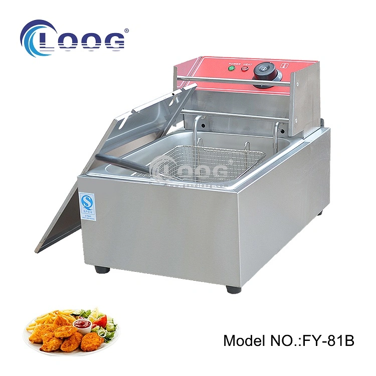Goodloog Manufacturing Commercial Single Pot Deep Fryer Machine Best Price Single Deep Fryer for Sale