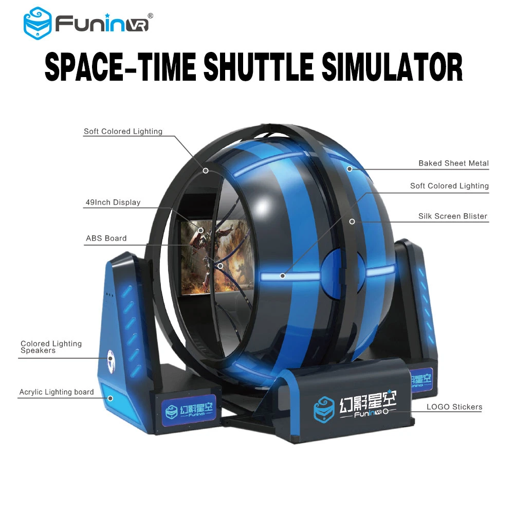 China Factory Equipment 720 Degree Rotary Space-Time Shuttle Simulator Rotation Arcade Game Machine