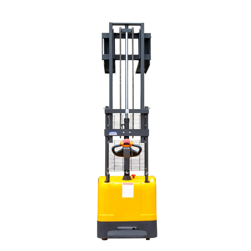 1500kg 1.5ton Lifting 5000mm 5meter Electric Hydraulic Standing Pallet Lifter
