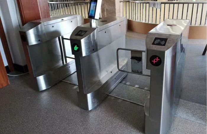 Automated RFID Entrance System Turnstile Swing Barrier for Time Attendance System