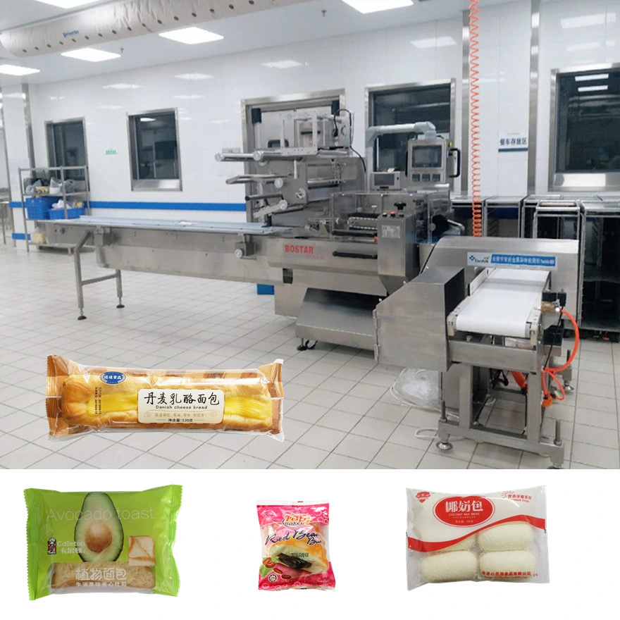 Automated Flow Wrapper for Bakery Product/Baguette with CE