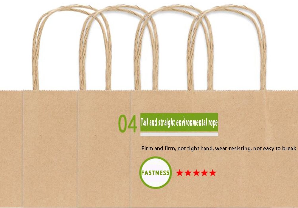 Paper Carrier Bag Carrier Bag/Flat Bottom Kraft Paper Bag