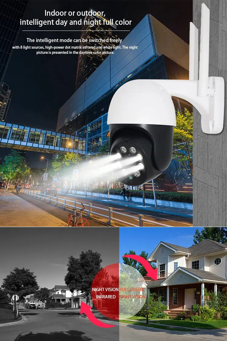 Automatic Wireless CCTV Camera Support Automatic Control / Cloud Storage