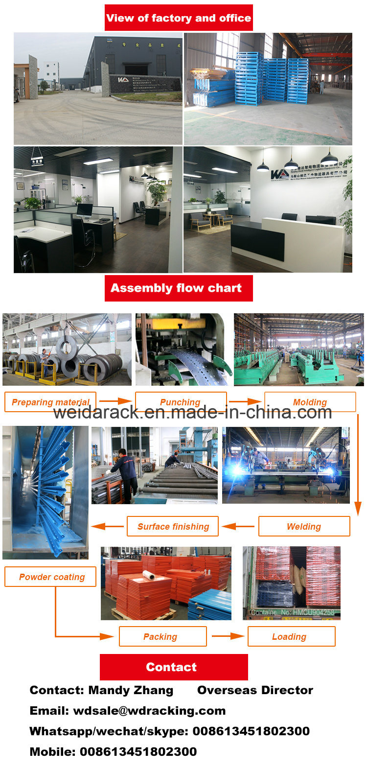 Automated Warehouse Industrial Storage Rack Racking System Supplier