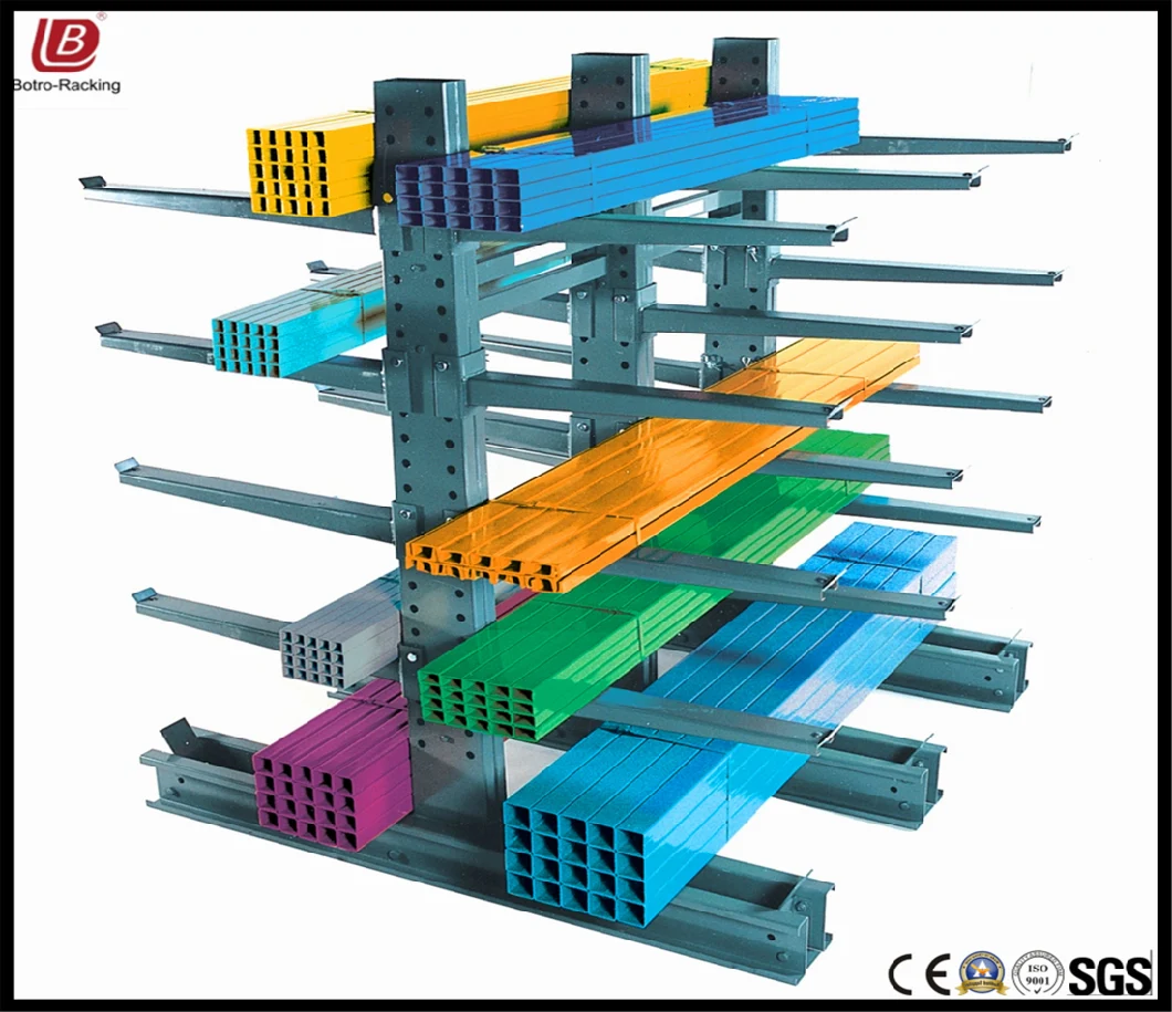 Warehouse Storage Cantilever Shelf Metal Steel Shuttle Rack