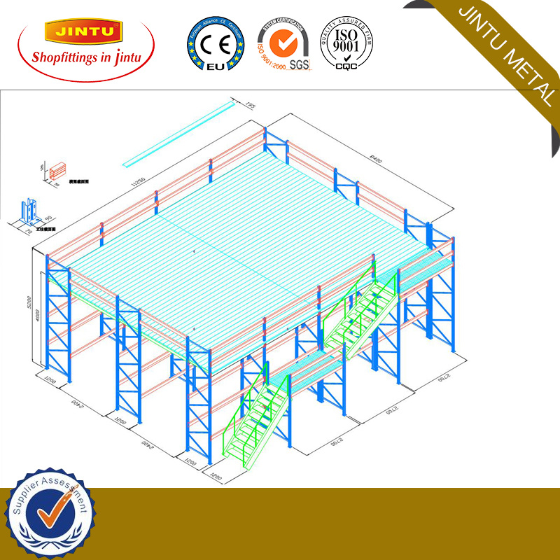 Corrosion Protection Warehouse Mezzanine Floor Racking Panels/Mezzanine Racking