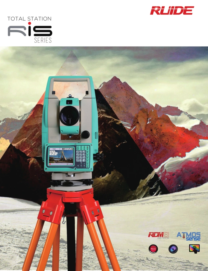 4000m Single Prism Ruide Ris Electronic Data Collector Robotics Reflectorless Total Station