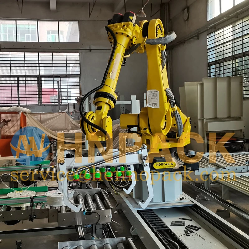 Full-Automatic 6 Dof Robot Palletizer for Random Milk Powder Carton Stacking Production Line