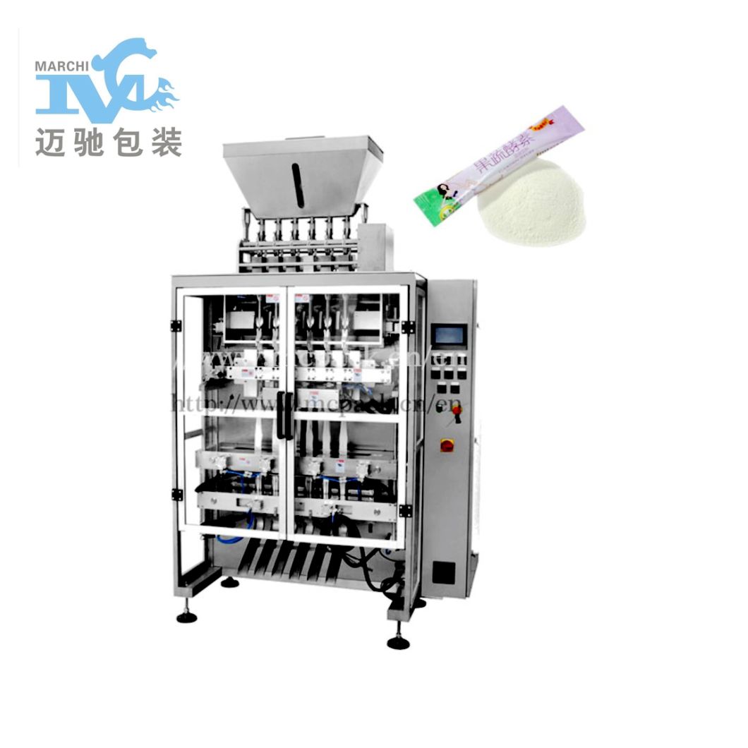 Automatically Multi-Lane Measuring, Feeding, Filling and Bag Forming Packing Machine