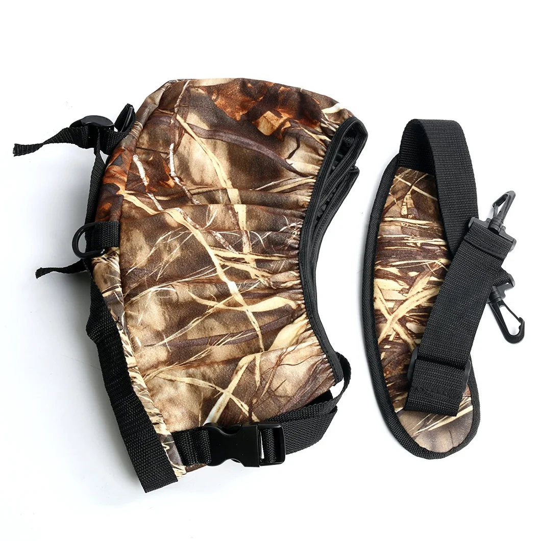 Neoprene Bow Sling Carrier Quick-Fit Bow Carrier with Treestand Harness & Pockets APG Camo Esg10217