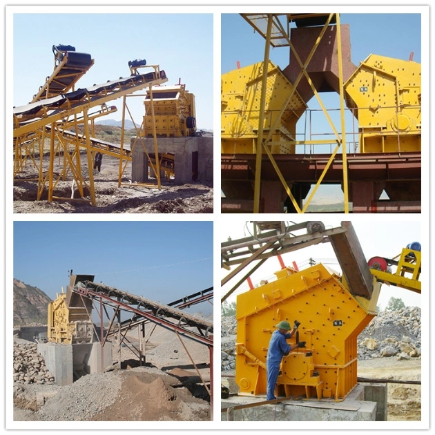 Hydraulic Limestone Hazemag Impact Crusher with Hydraulic Frame Open System and Discharge Opening System