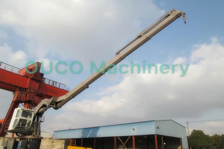 Ouco 5t20m Knuckle Boom Hydraulic Crane with Pedestal Electrical Motor