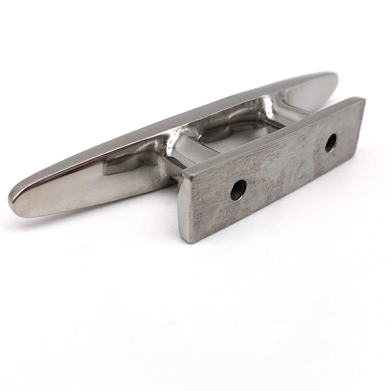 Marine Boat Cleats Stainless Steel Boat Flat Cleat Deck Rope Cleat for Marine Yacht