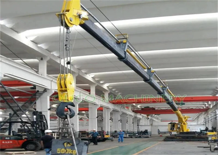 Electric Hydraulic Crane Telescopic Boom Offshore Pedestal Crane Onboard