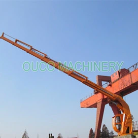 Ship Marine Folding Boom Crane with Electric Hydraulic System Small Installation Foundation