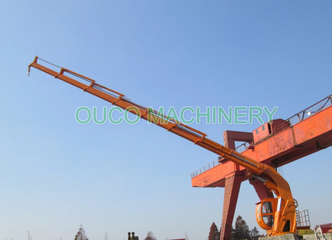 Ship Marine Folding Boom Crane with Electric Hydraulic System Small Installation Foundation