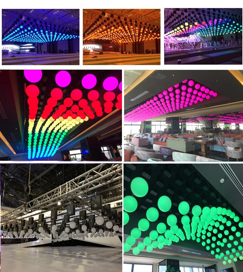 2019 Kinetic Lights DMX Winch System LED Winch Lifting Ball RGB Color