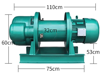 Diesel Engine Gasoline Powered Winch Electric Cable Double Drum Hoist Winch