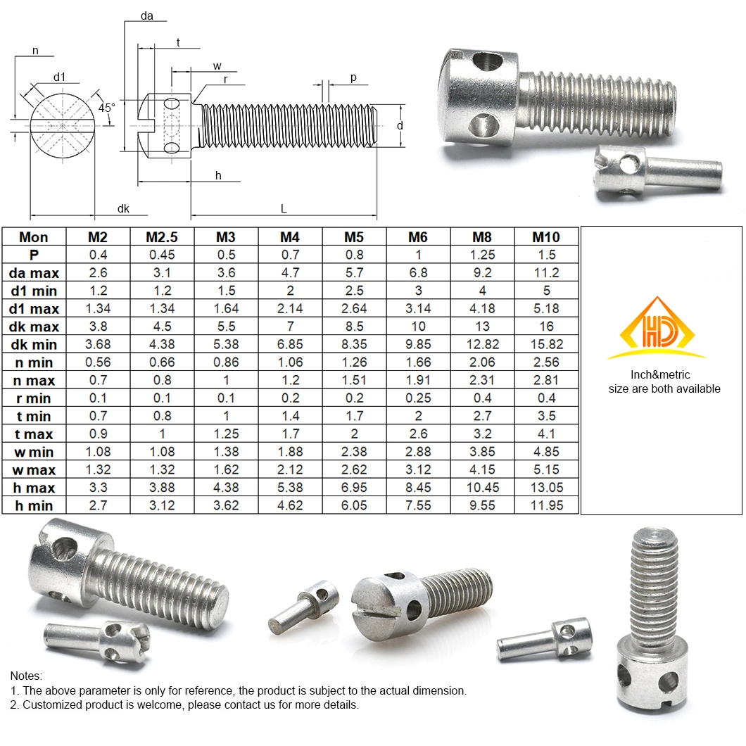 Supply Special Offer M4 X 10mm Capstan Screws (DIN 404) Stainless