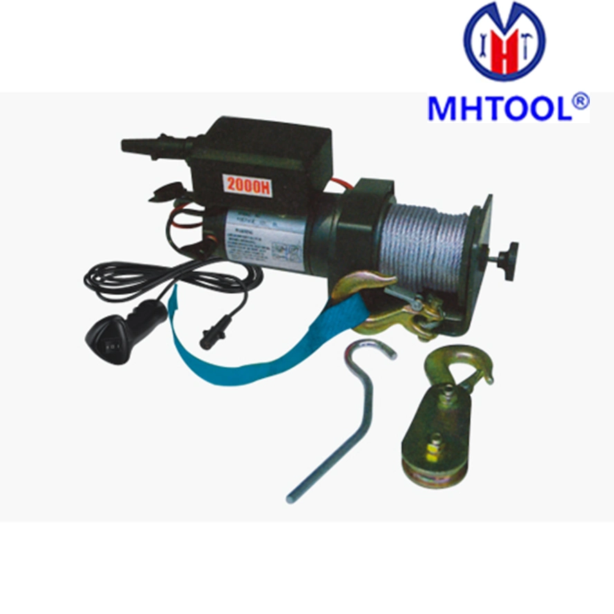 12V Electric Winch with 2500lb Pulling Capacity for Lifting / Portable Electric Winch