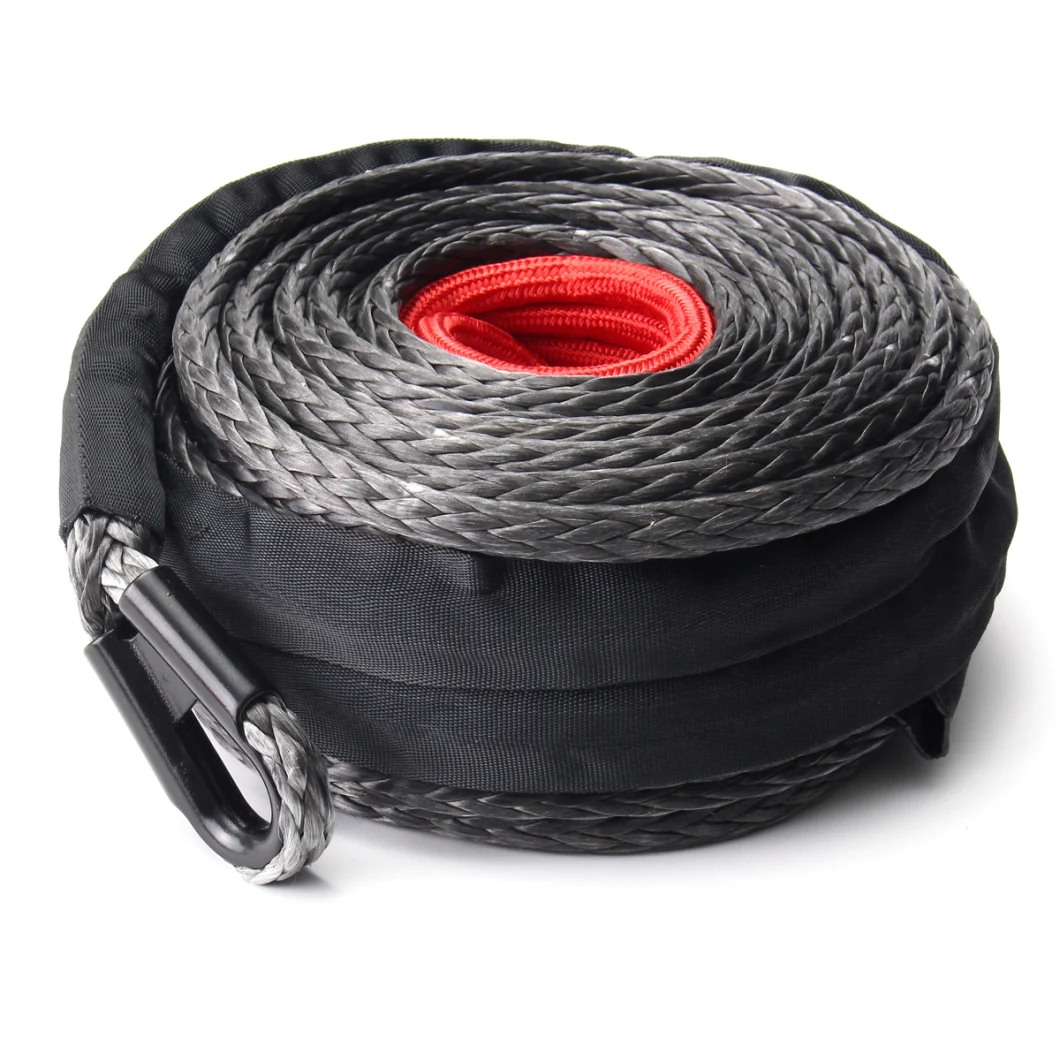 Uhmpwe Winch Rope Offroad Recovery Rope 4X4 Recovery Rope Synthetic Rope