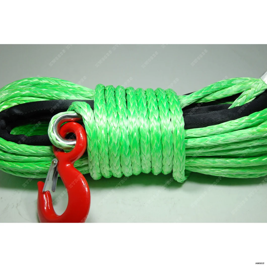 Hyropes UHMWPE for Electric Winch Rope, UHMWPE/Hmpe Synthetic Winch Tow Rope