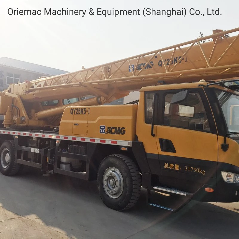 China Brand New 25t Truck Crane 5-Boom Qy25K-II Pickup Truck Crane with Cable Winch